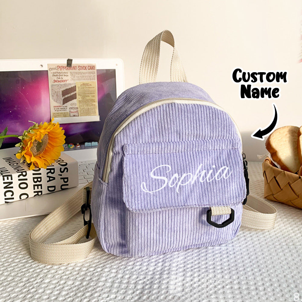 Personalized Mini Backpack with Name Child School Bag Back to School Gift