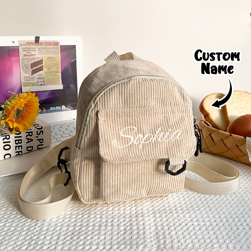 Personalized Mini Backpack with Name Child School Bag Back to School Gift