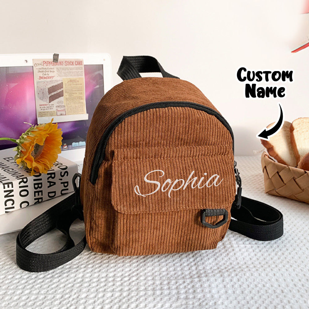 Personalized Mini Backpack with Name Child School Bag Back to School Gift