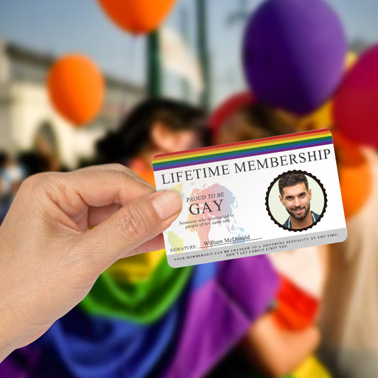 Custom LGBT ID Card Wallet Insert Personalized Gay Pride Card Badge Gifts for Pride Month