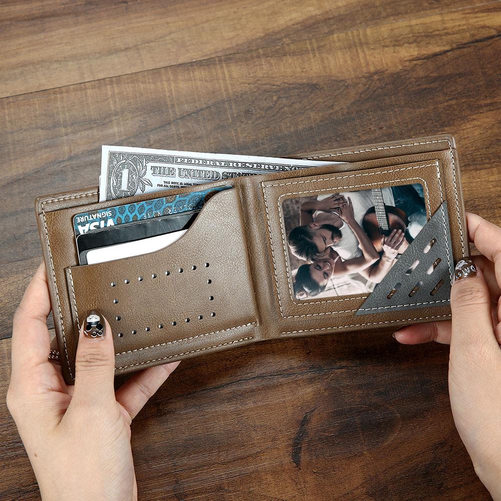 Couple Gifts Photo Wallet Card Metal Wallet Insert Card Gift for Him