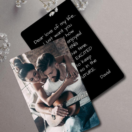 Couple Gifts Photo Wallet Card Metal Wallet Insert Card Gift for Him