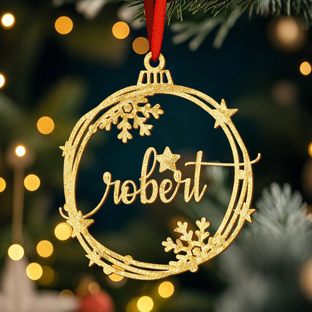 Custom Christmas Ornament with Name Holiday Christmas Tree Decorations Gift