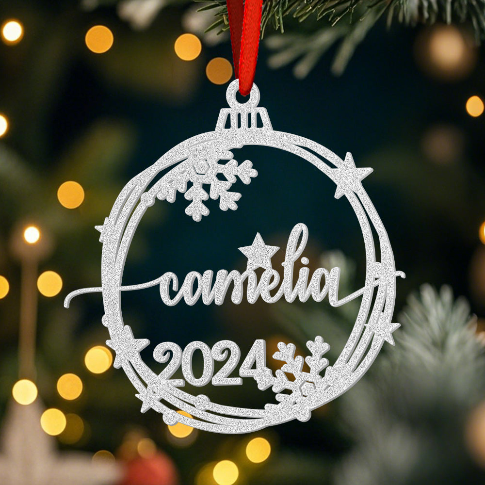 Personalized Christmas Ornament with Name Holiday Christmas Tree Decorations Gift