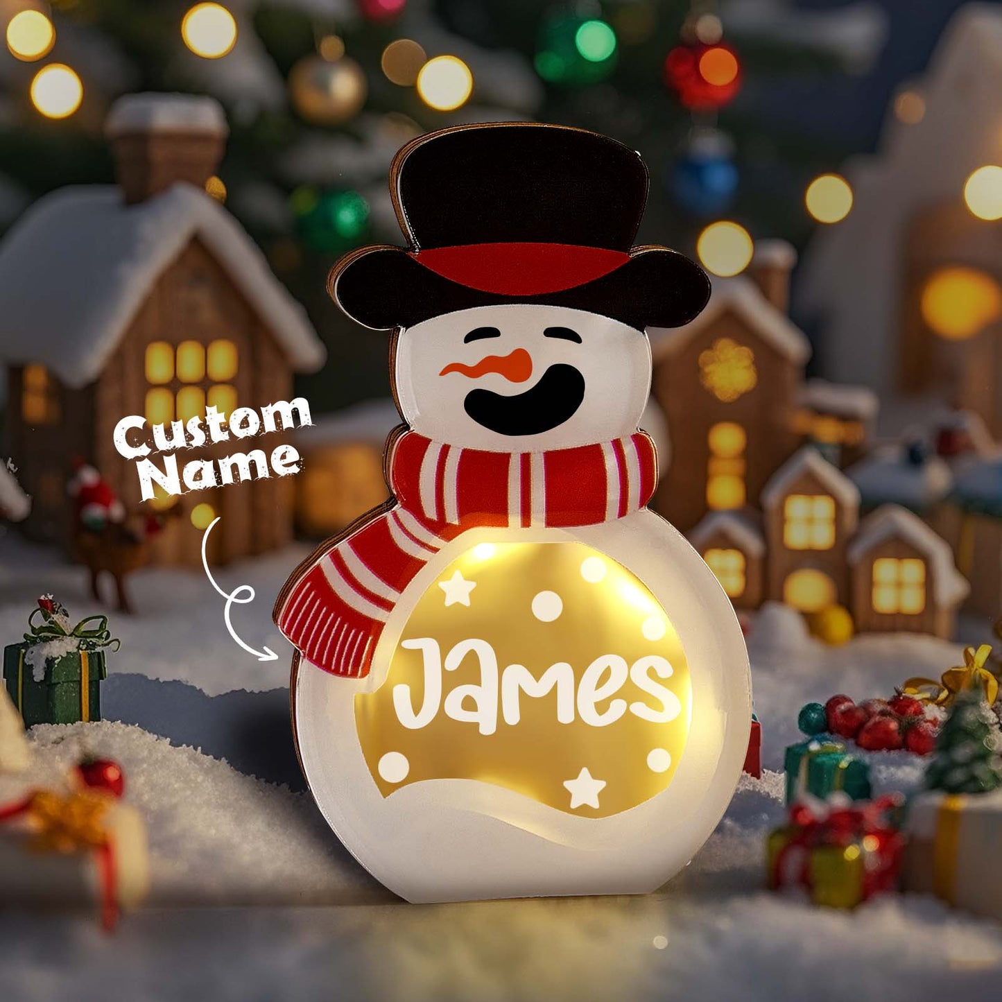 Custom Snowman Night Light with Name – The Perfect Christmas Gift