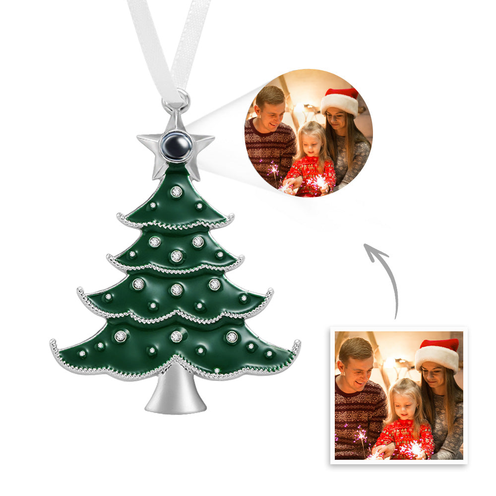 Personalized Projection Ornament Custom Photo Christmas Tree Ornament for Christmas Gifts