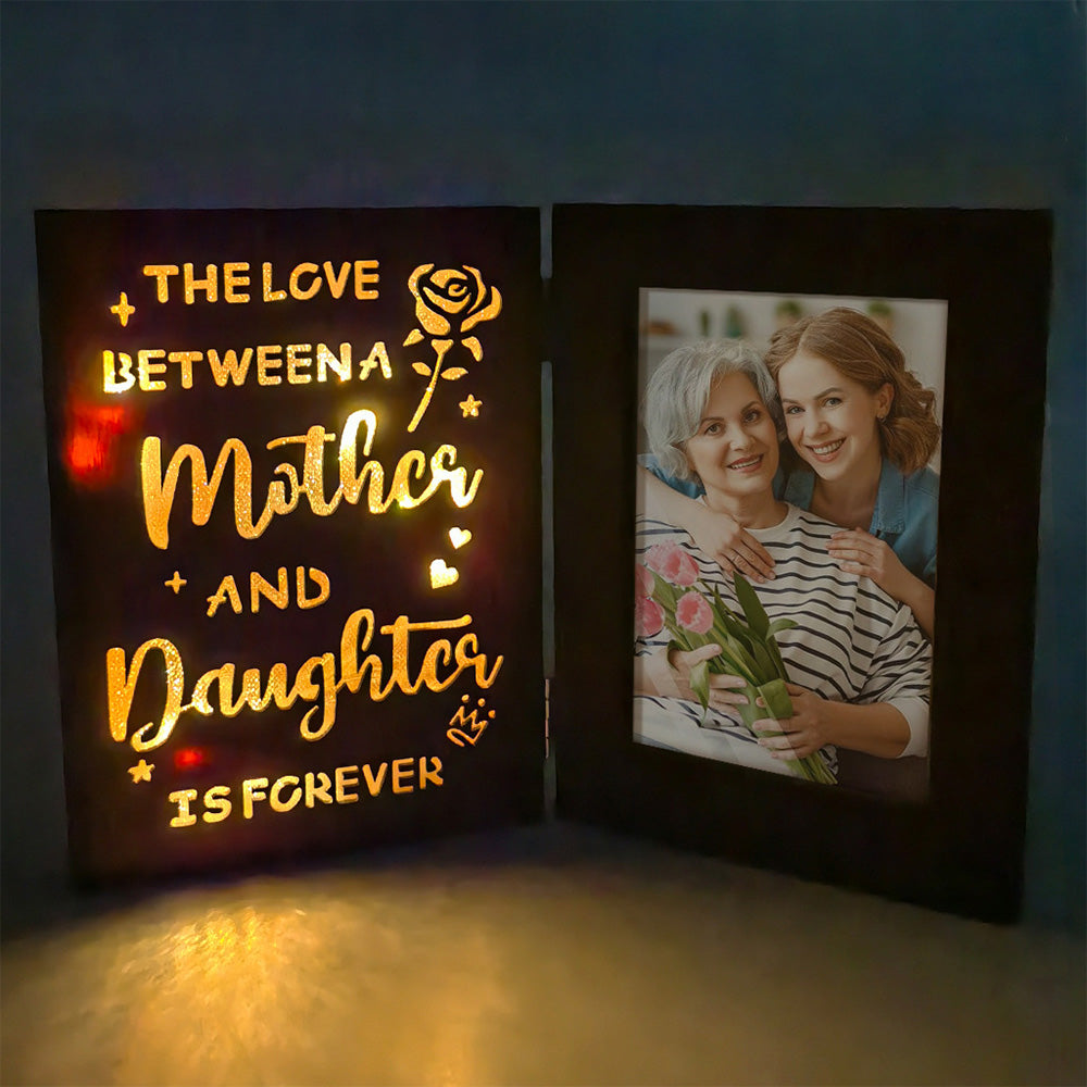 Personalized Photo Frame with Lights Gift for Father Mother Lover