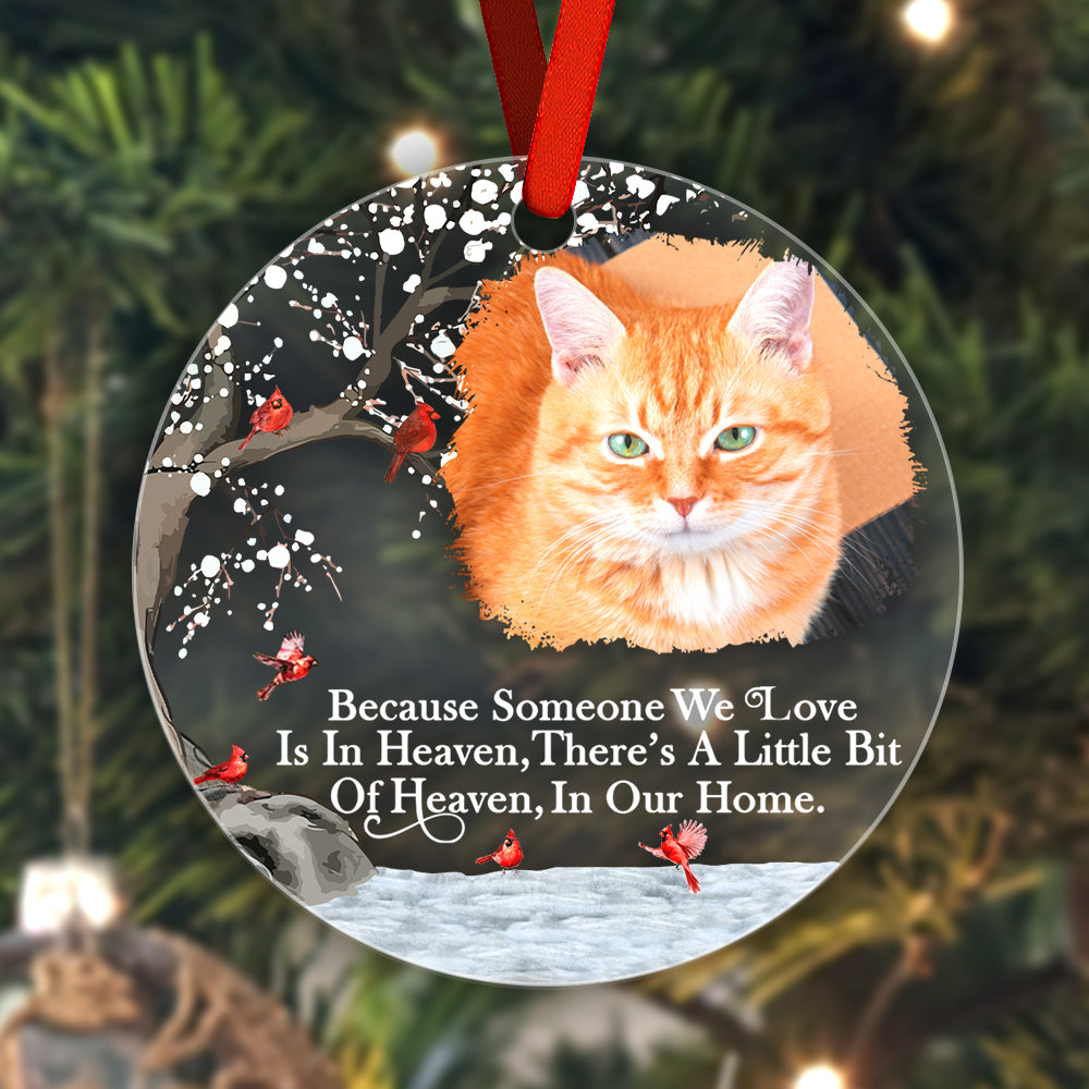 Personalized Memorial Ornament with Photo Christmas Ornament Memorial Gift for Family or Friends