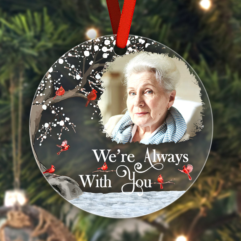 Personalized Memorial Ornament with Photo Christmas Ornament Memorial Gift for Family or Friends