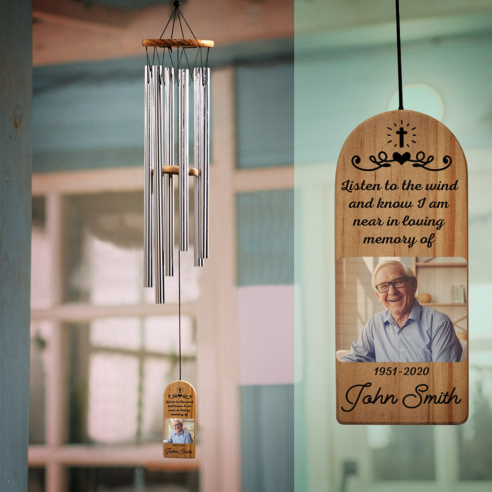 Personalized Memorial Wind Chimes Custom Tribute Wind Chime