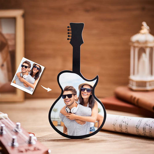 Custom Photo Guitar Frame Personalized Picture Frame Music Lover Gifts