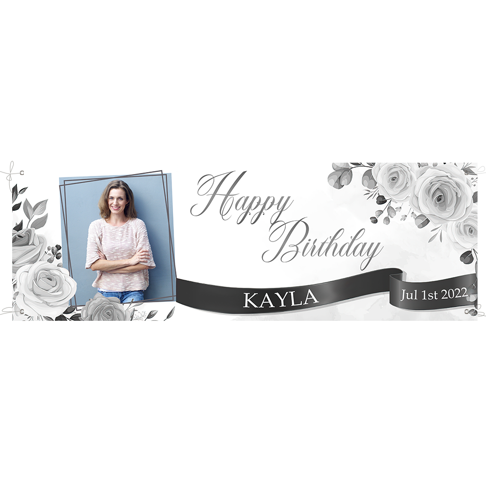 Custom Happy Birthday Banner Personalized Birthday Party Backdrop