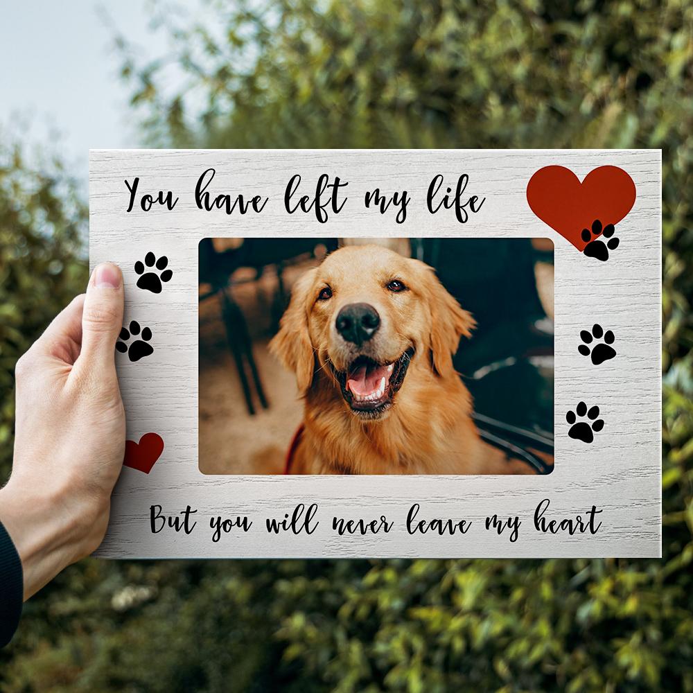 Pet Memorial Picture Frame Pet Sympathy Photo Frame Gift for Pet Lovers