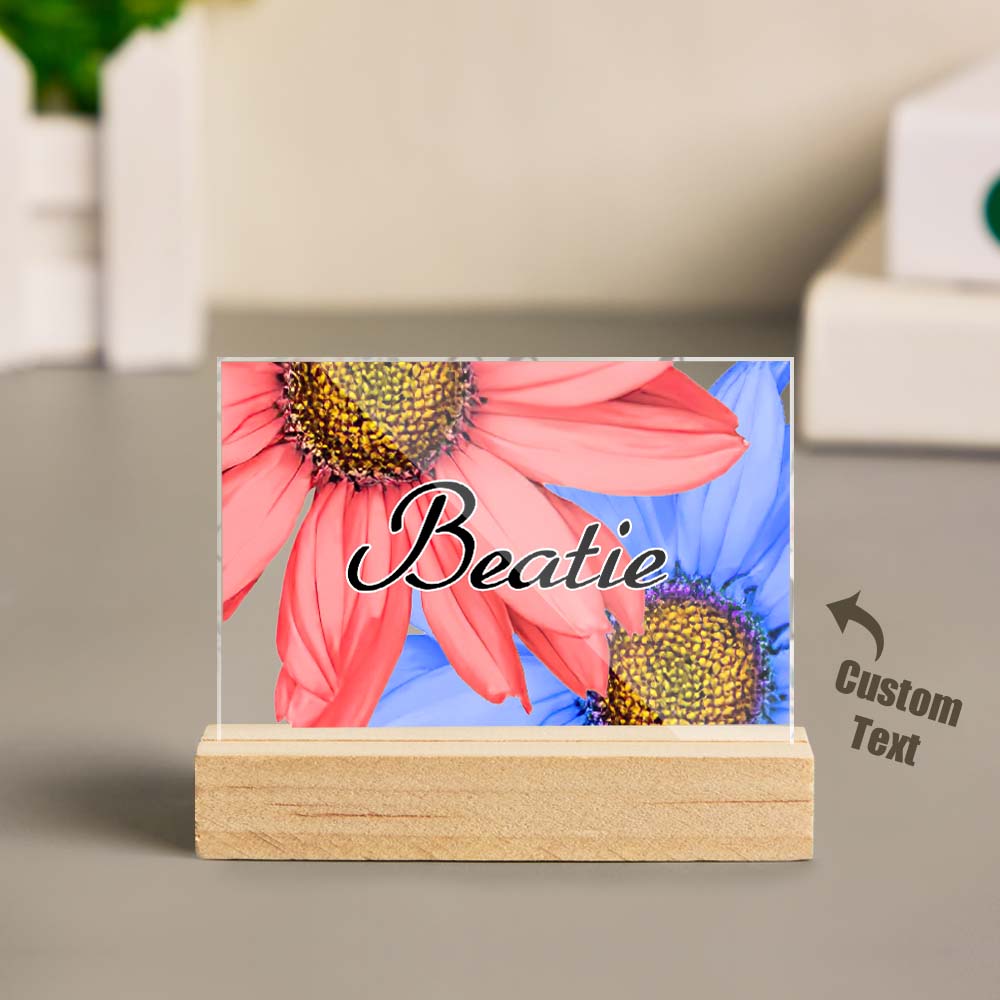 Desk Name Plate for Office Desktop Custom Corporate Nameplate for Boss