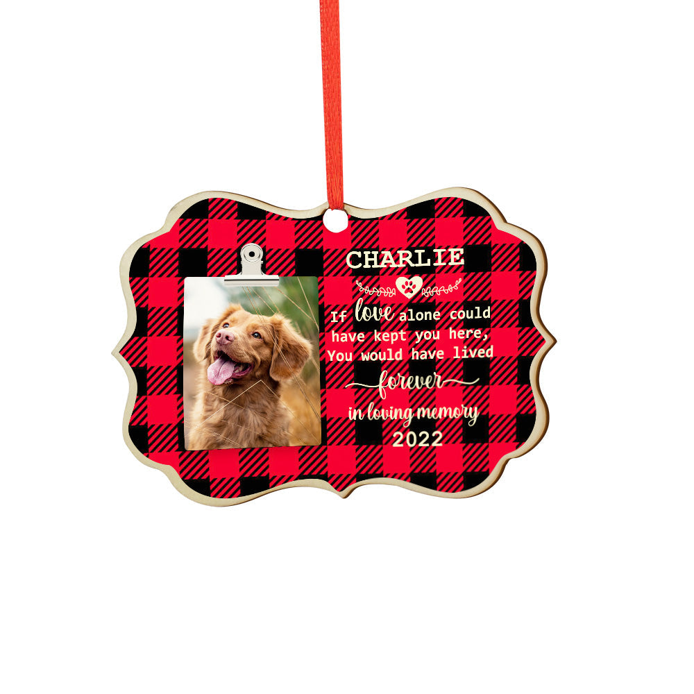 Personalized Christmas Ornament Wooden Pet Memorial Plaque Christmas Gift for Pet Lovers