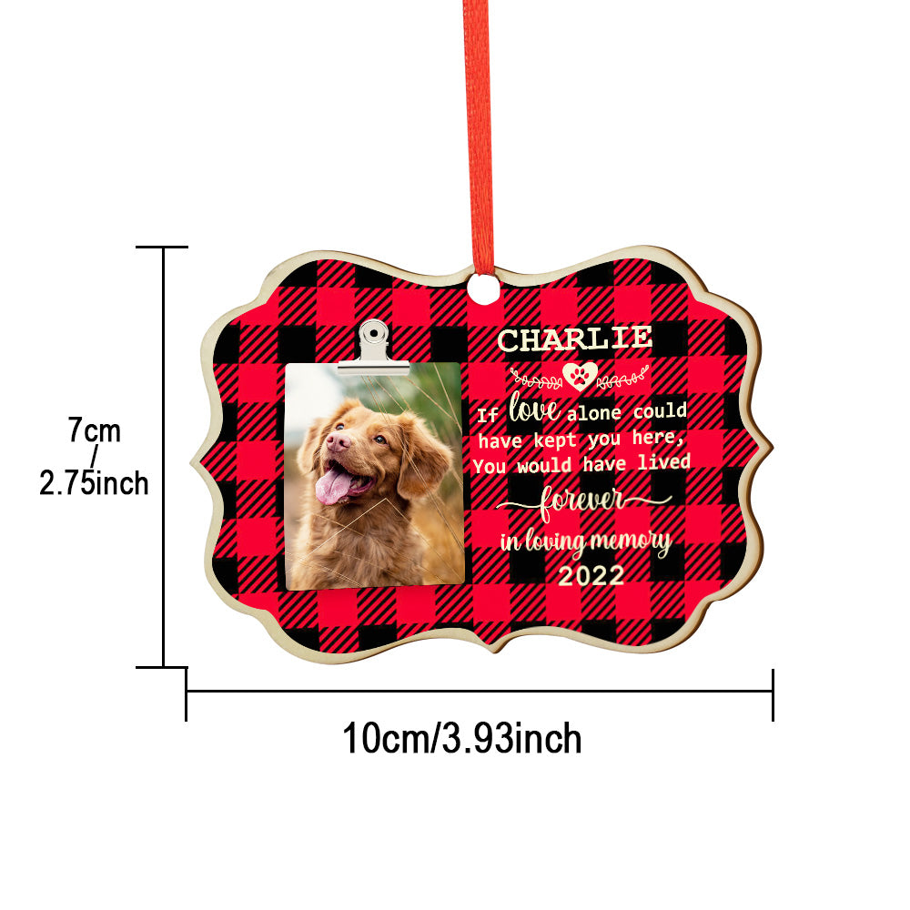 Personalized Christmas Ornament Wooden Pet Memorial Plaque Christmas Gift for Pet Lovers