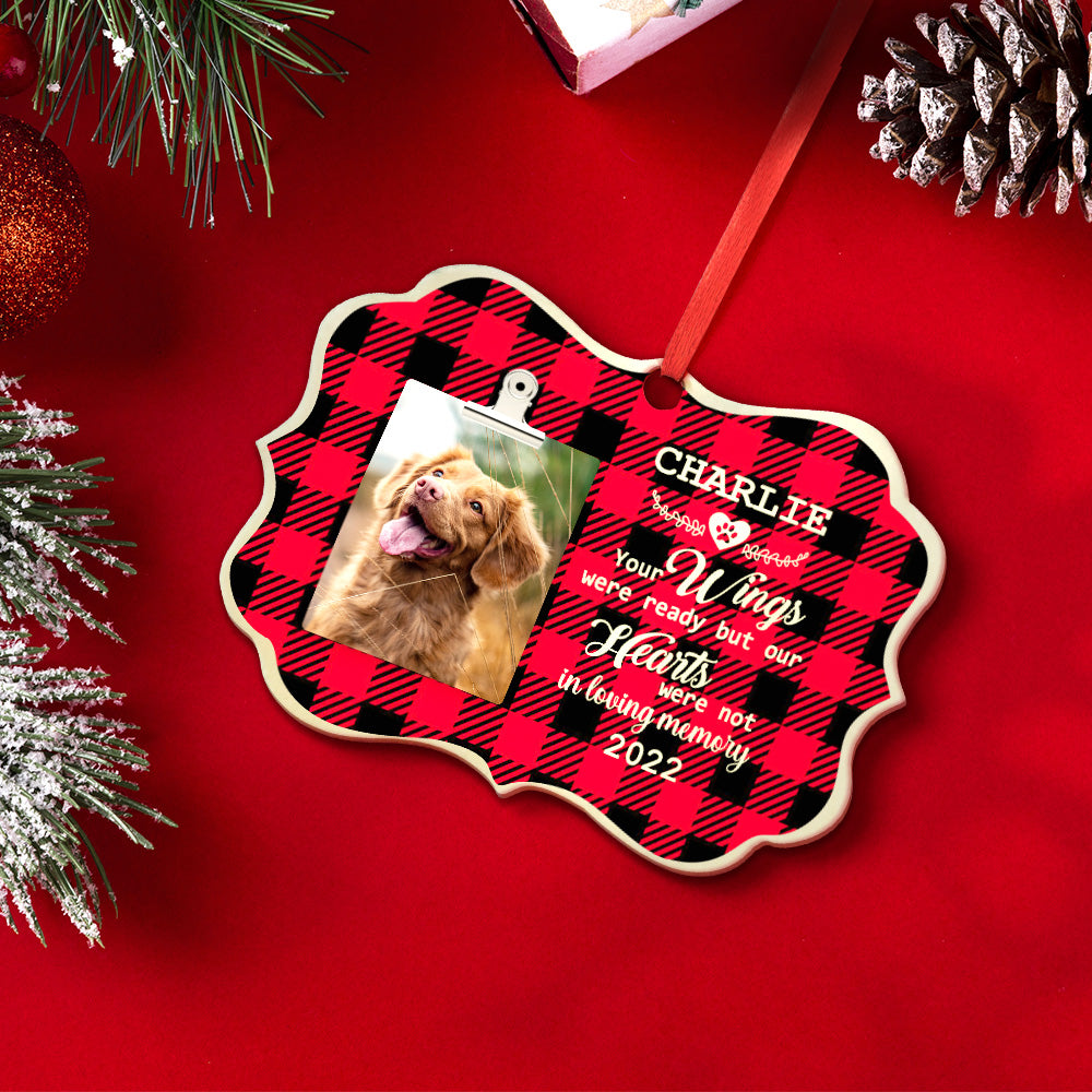 Personalized Christmas Ornament Wooden Pet Memorial Plaque Christmas Gift for Pet Lovers