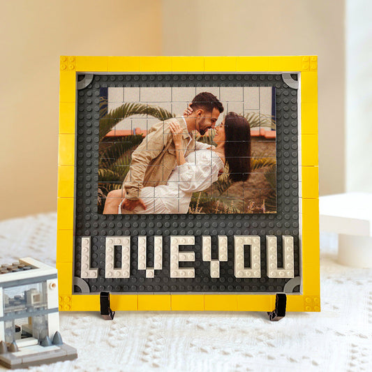 Personalised Photo Building Brick Puzzles Custom Building Block Picture Frame Unique Gifts