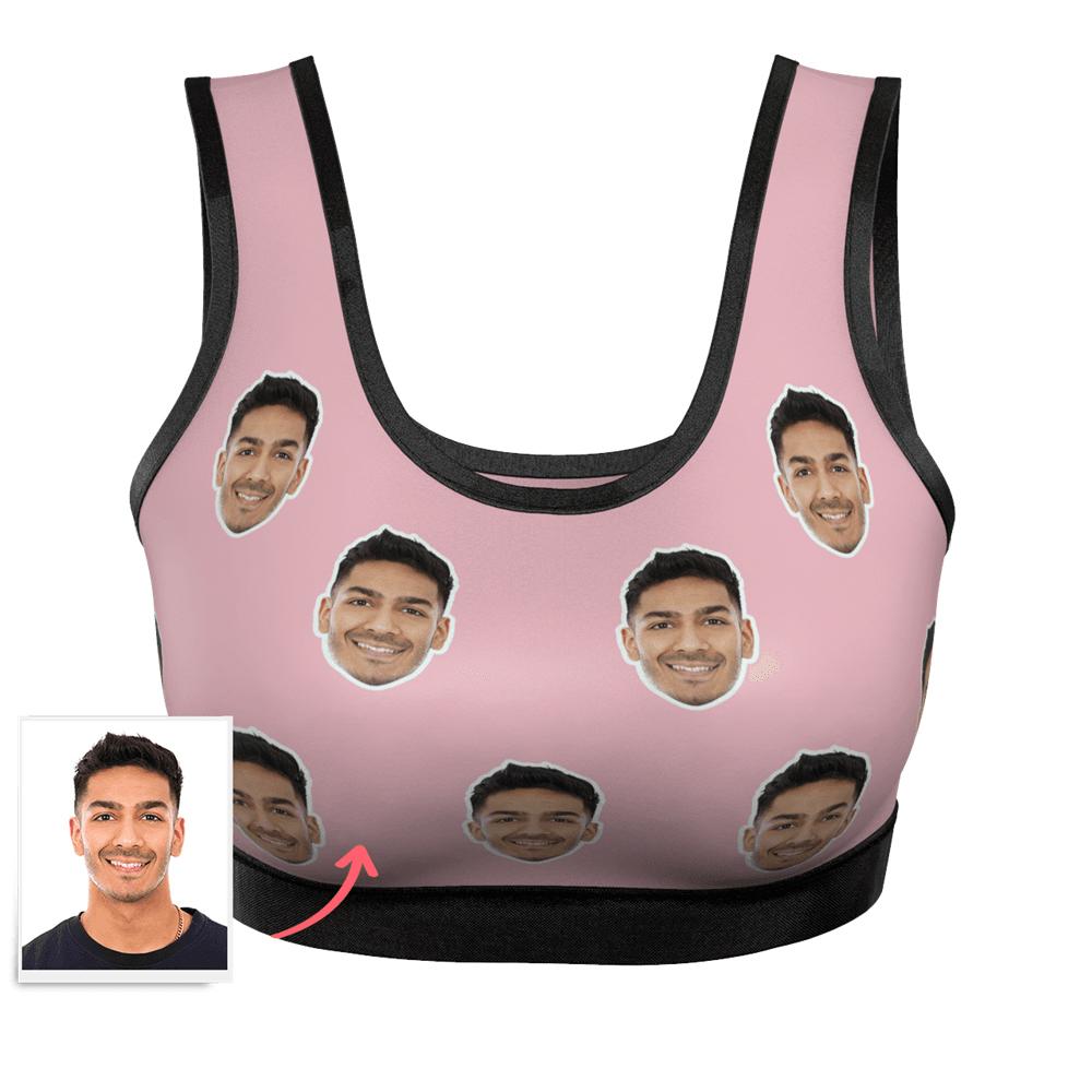 Custom Face Women's Sports Bra - 8 Colors