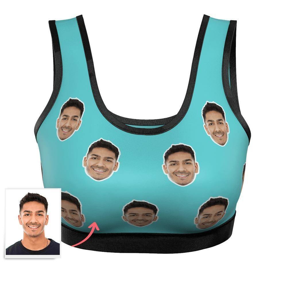 Custom Face Women's Sports Bra - 8 Colors