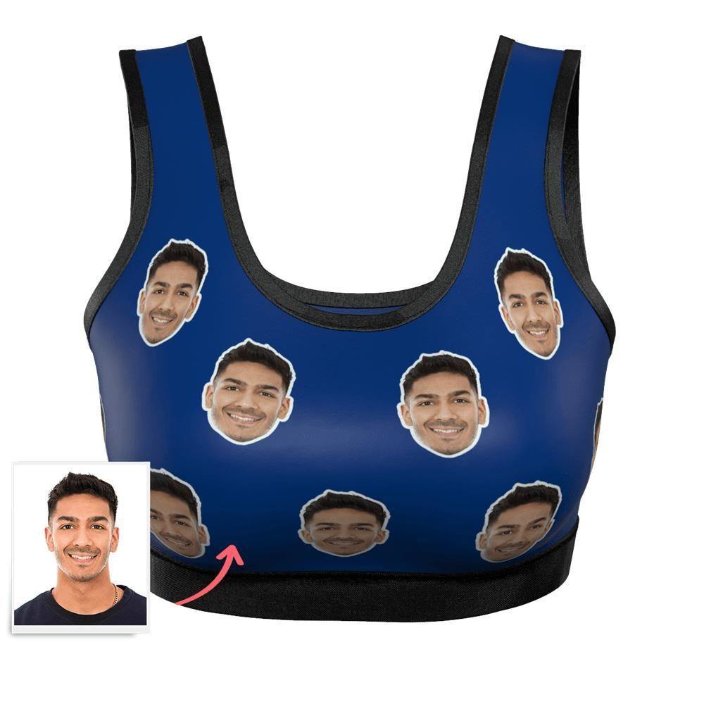 Custom Face Women's Sports Bra - 8 Colors