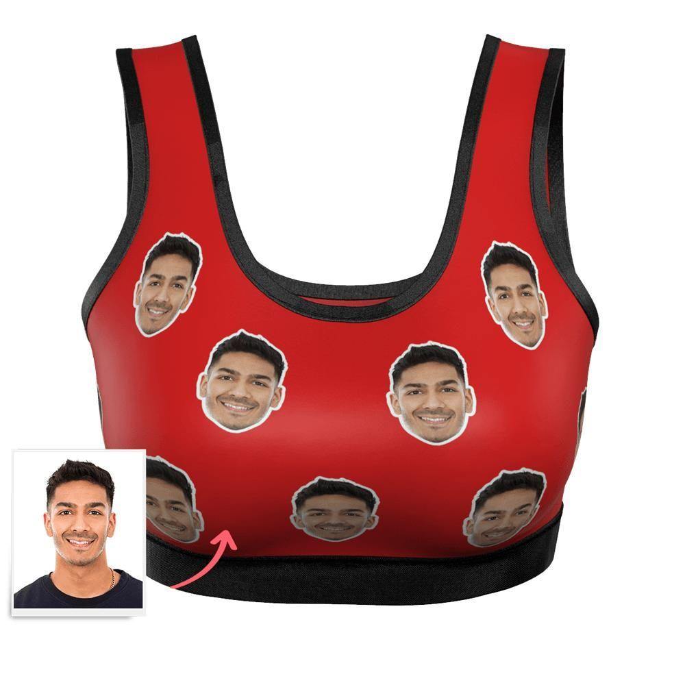 Custom Face Women's Sports Bra - 8 Colors