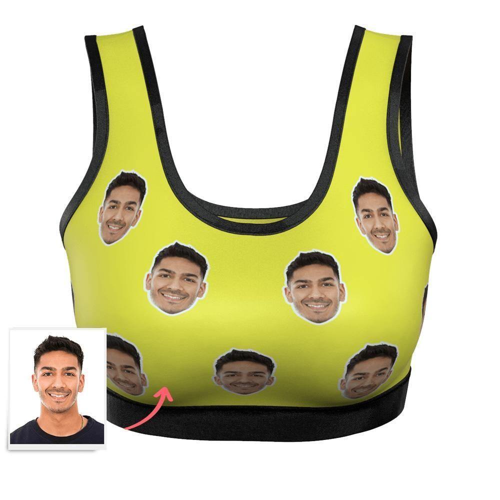 Custom Face Women's Sports Bra - 8 Colors