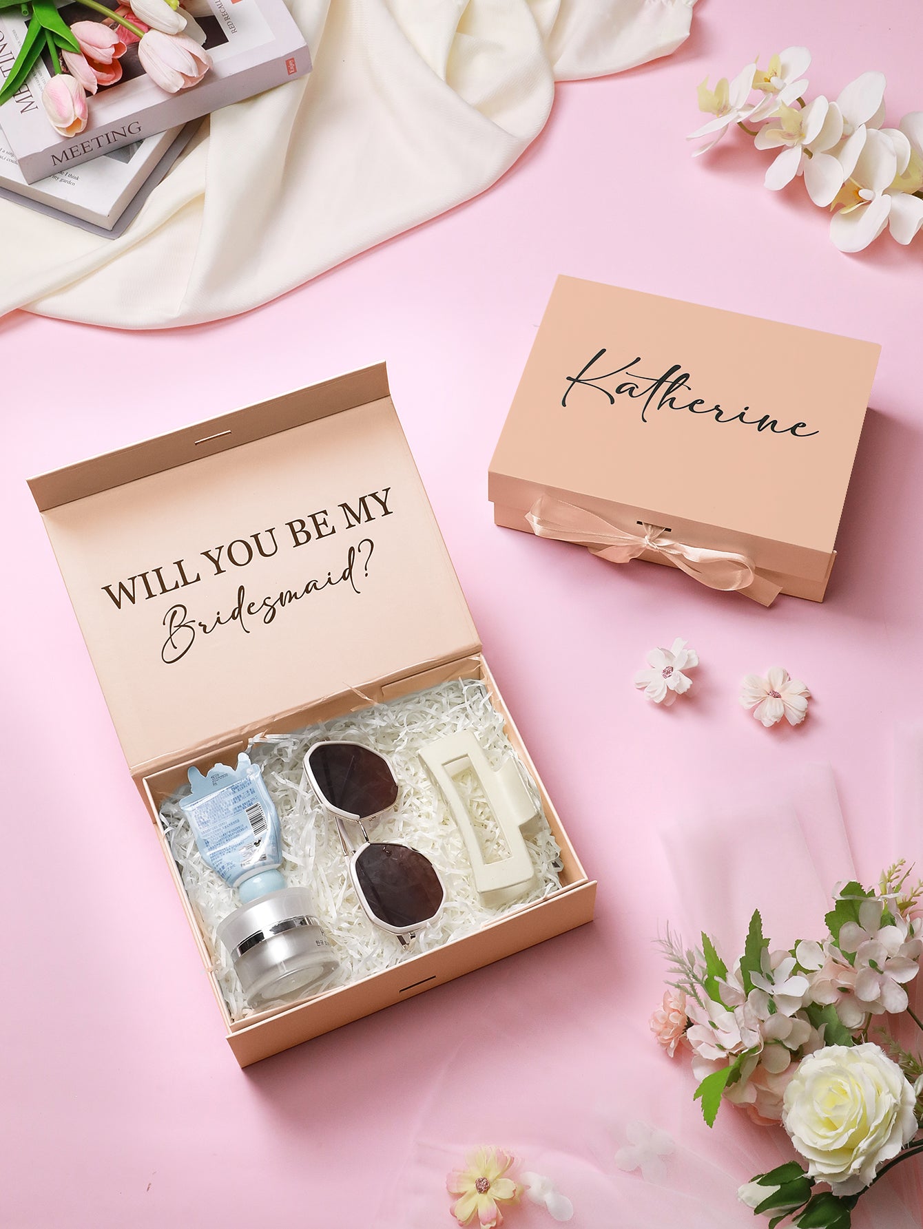 Personalized Bridesmaid Proposal Box Custom Bridesmaid Gift Box Bridesmaid Empty Box Gift for Bridesmaid