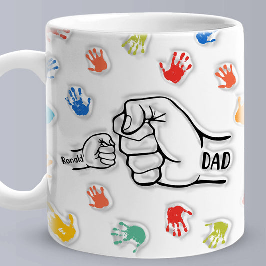 Customized 3D Inflated Effect Mug - Perfect Gift for Dad and Grandpa