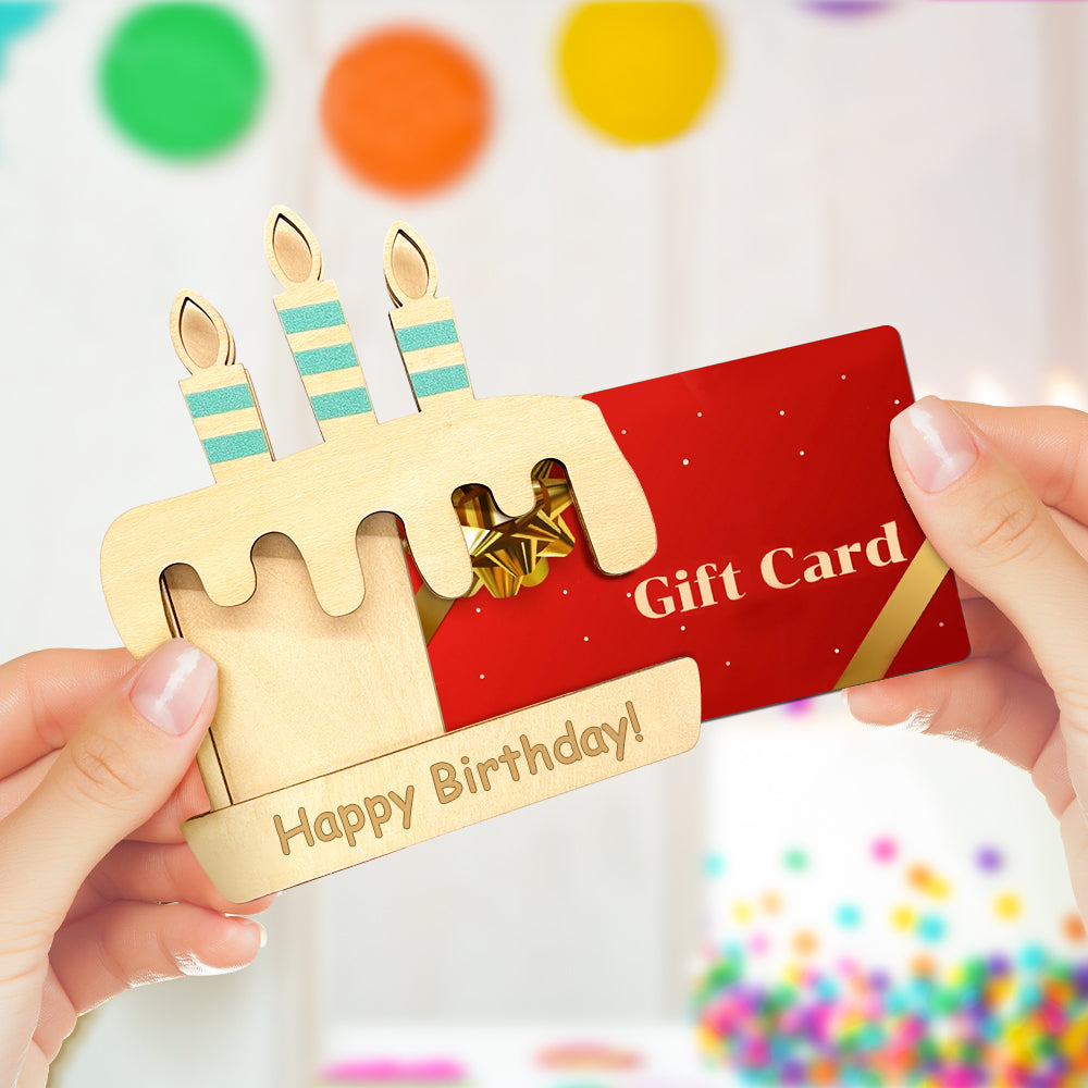 Personalized Gift Card Holder Birthday Daily Gift for Friends Family