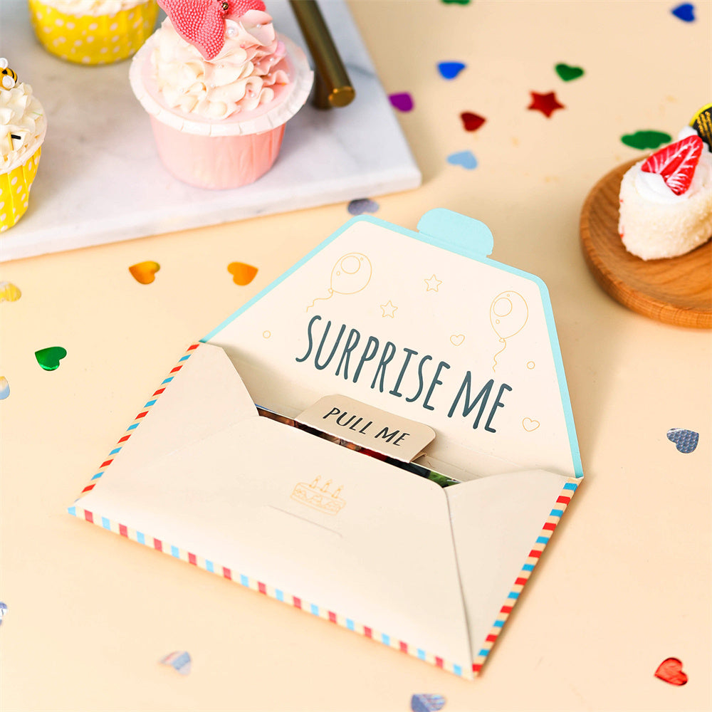 Personalise Surprise Confetti Card Birthday Exploding Box Card Custom Photo 3D Pop-Up Greeting Card