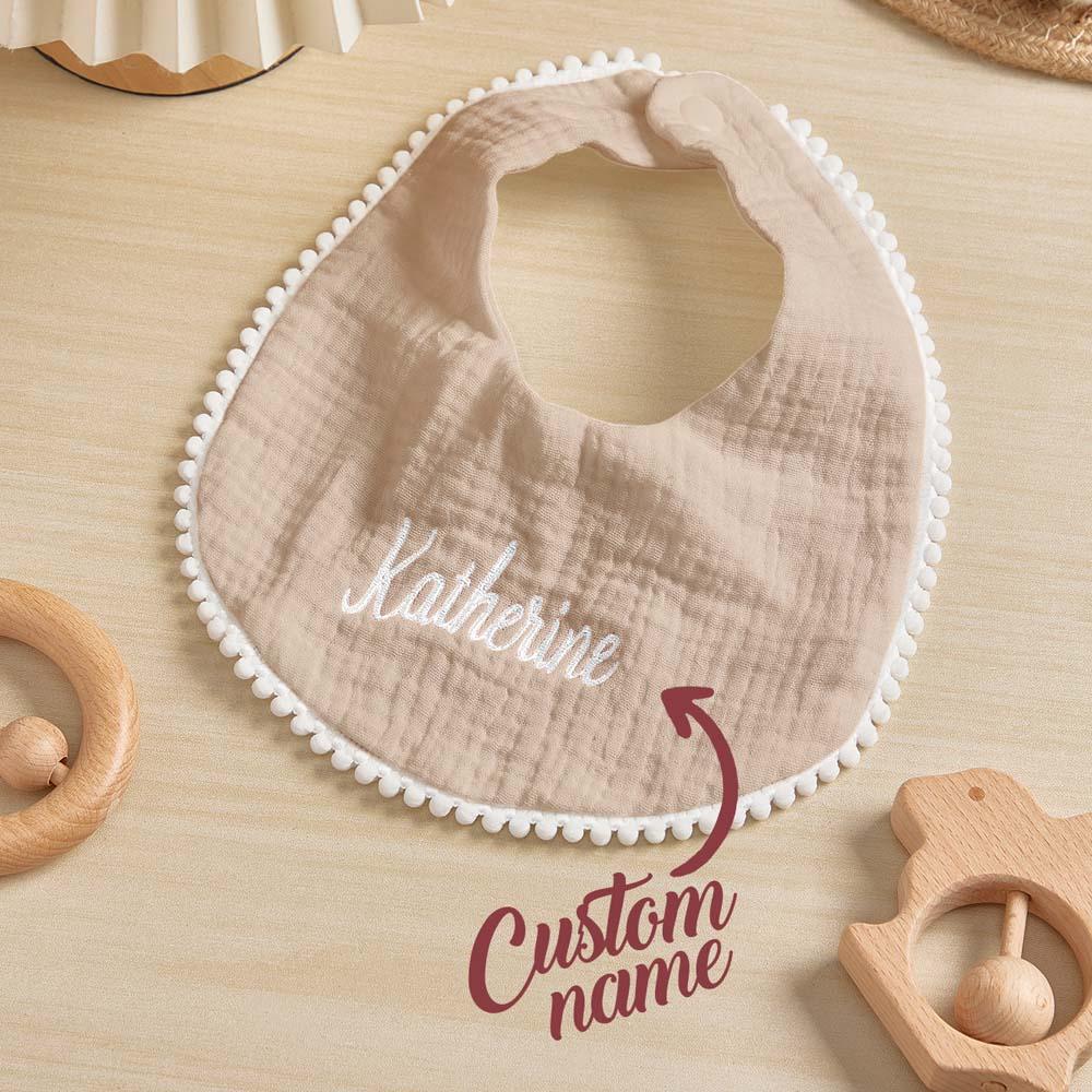 Personalized Baby Bib with Embroidered Name Gift for Baby