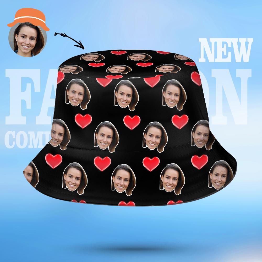 Personalized Fisherman Bucket Hat Custom Unisex Face Bucket Hats