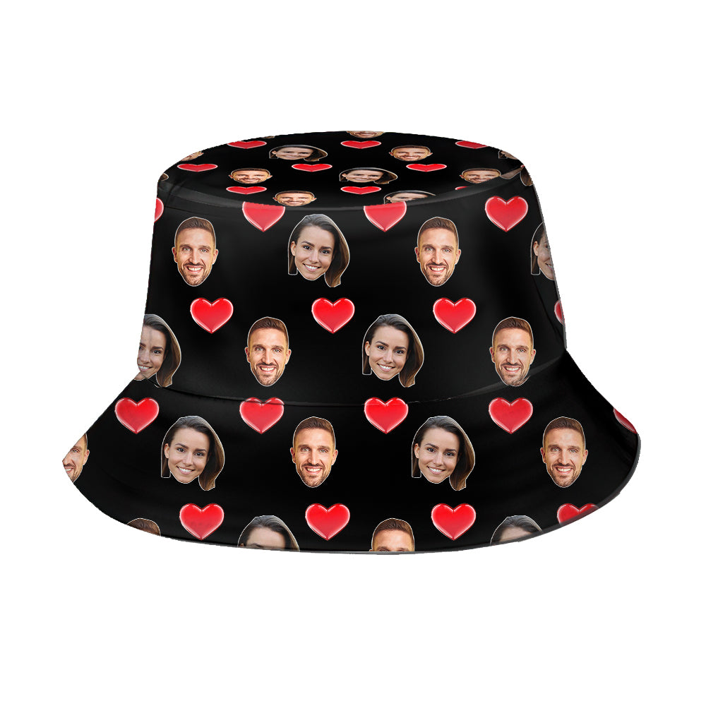 Personalized Fisherman Bucket Hat Custom Unisex Face Bucket Hats