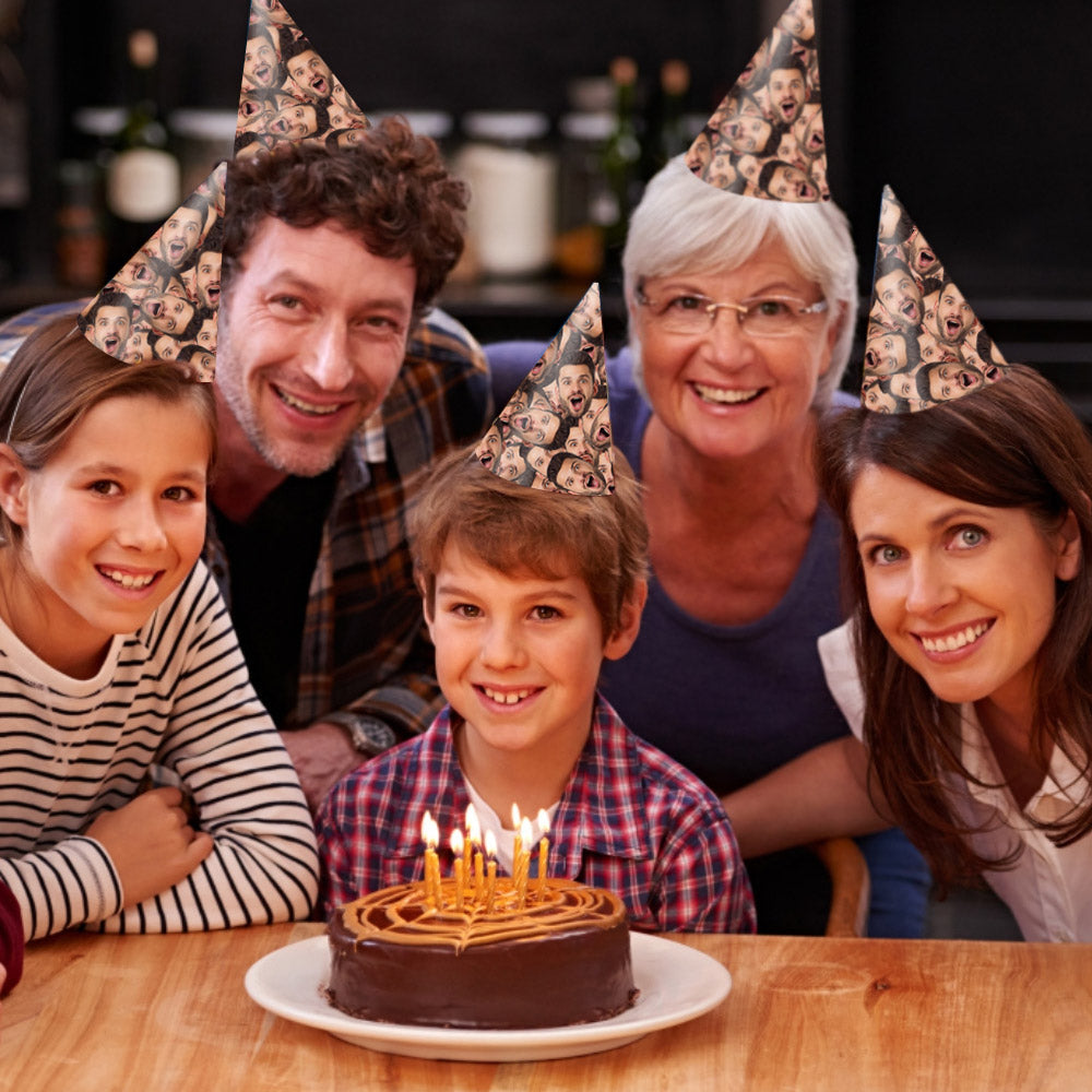 Personalized Face Birthday Party Hats Funny Birthday Hats for Party Decorations Supplies