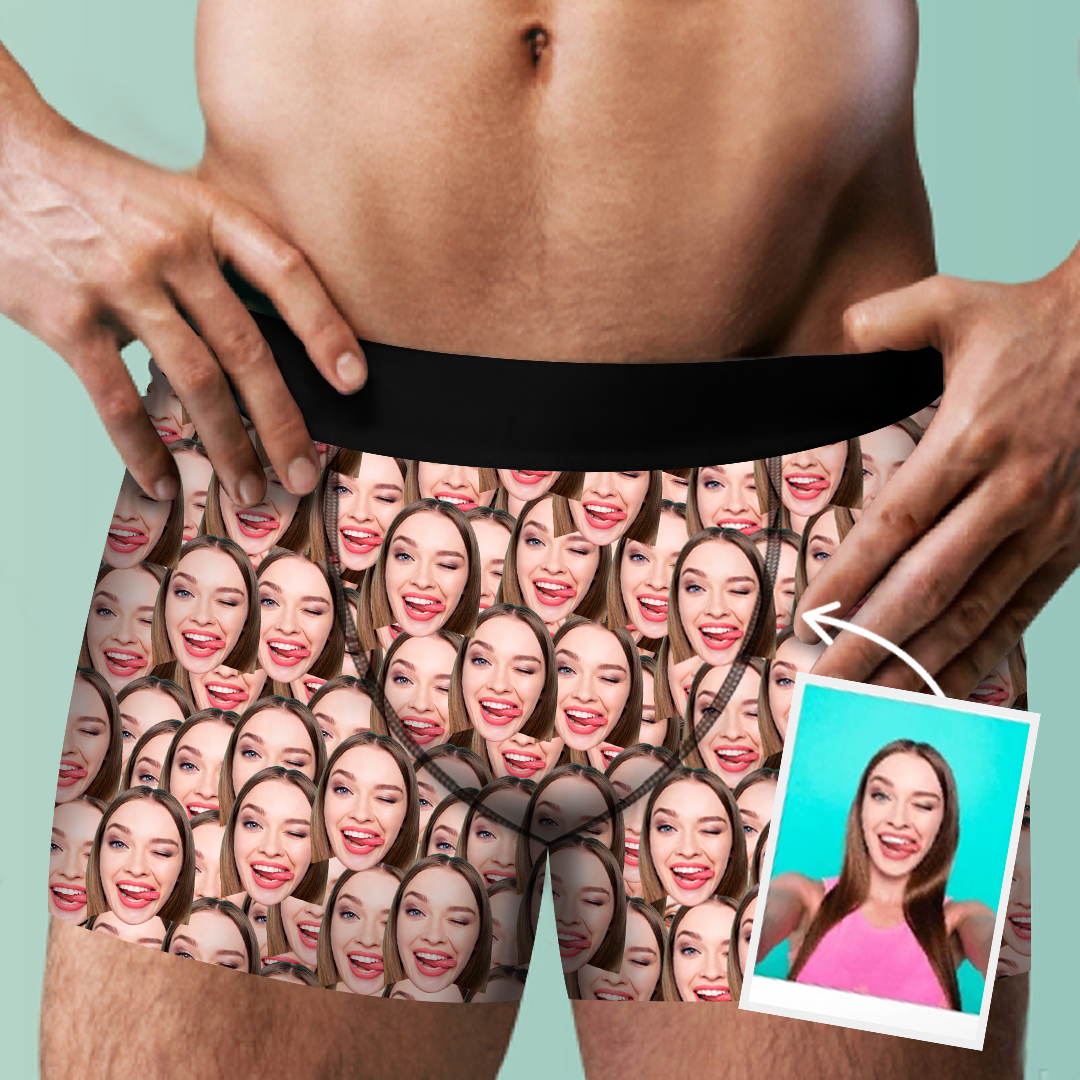 Face Mash - Custom Face Boxer Shorts