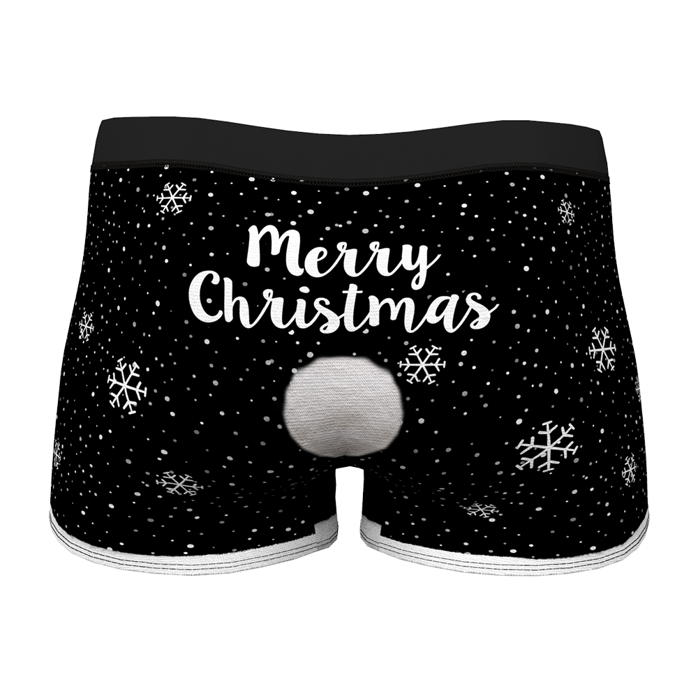 Custom Face Christmas Underwear Men's Boxers Briefs