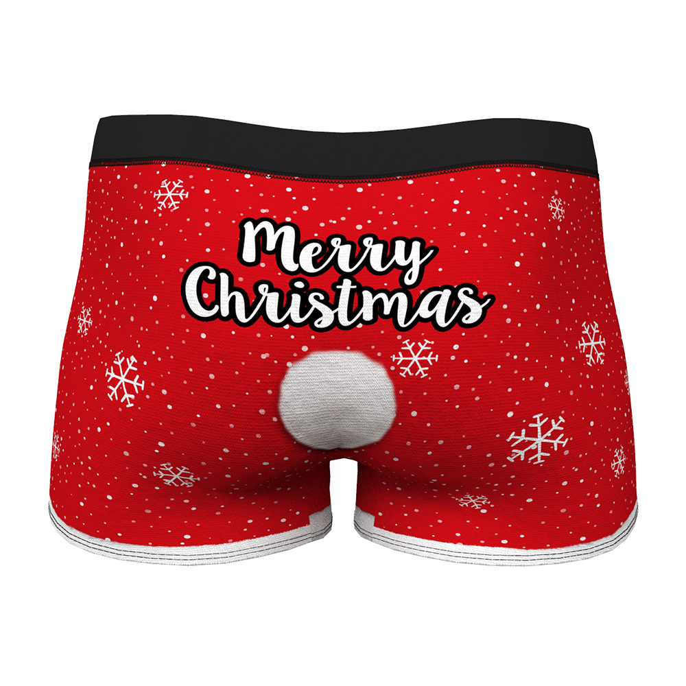 Custom Face Christmas Underwear Men's Boxers Briefs