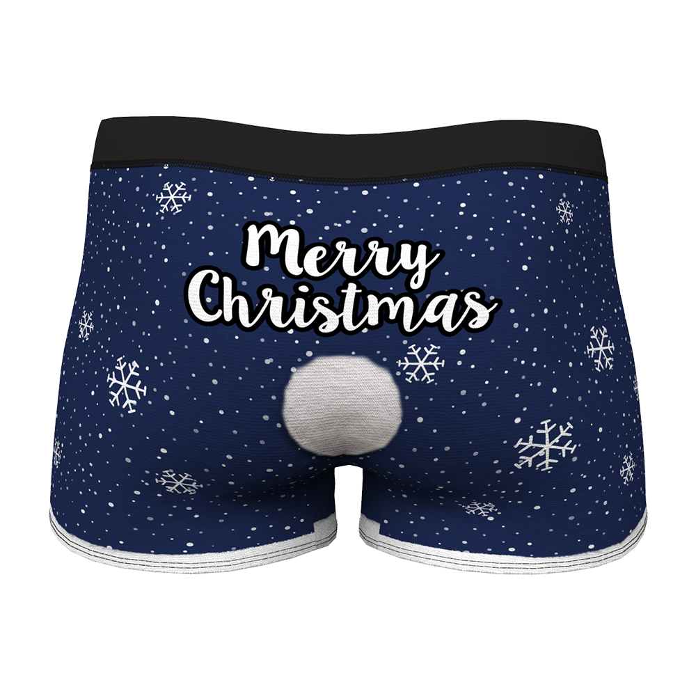 Custom Face Christmas Underwear Men's Boxers Briefs