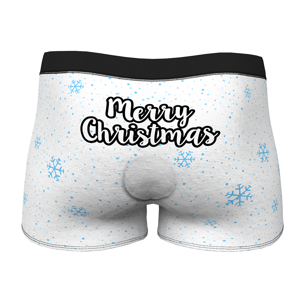 Custom Face Christmas Underwear Men's Boxers Briefs