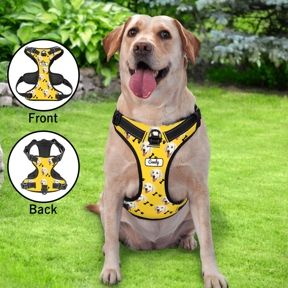 Custom Dog Harness Adjustable Reflective Vest No Pull Dog Harness Gift for Pet Lovers