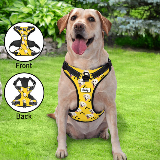 Custom Dog Harness Adjustable Reflective Vest No Pull Dog Harness Gift for Pet Lovers