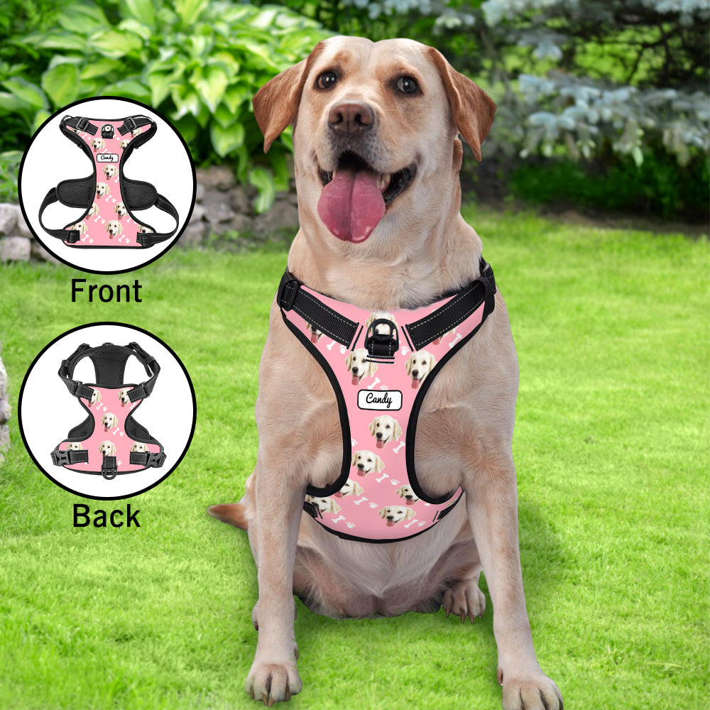 Custom Dog Harness Adjustable Reflective Vest No Pull Dog Harness Gift for Pet Lovers