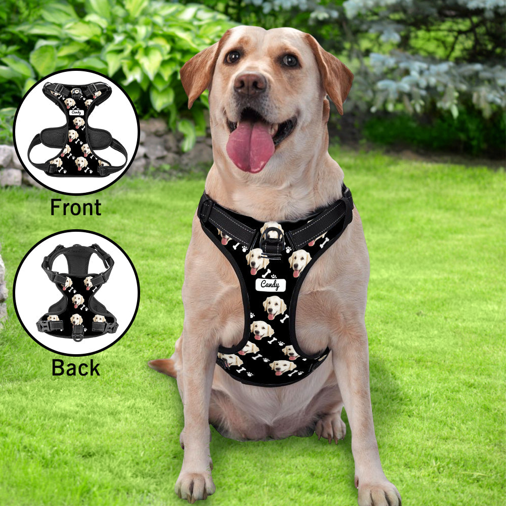 Custom Dog Harness Adjustable Reflective Vest No Pull Dog Harness Gift for Pet Lovers