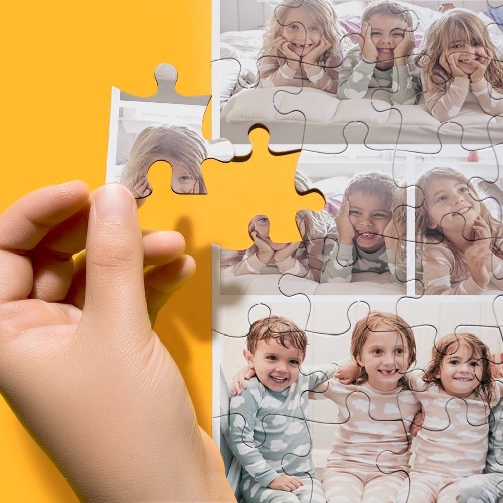 Custom Collage Photo Puzzle - 8 Pictures