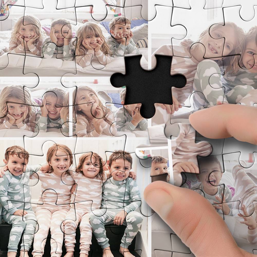 Custom Collage Photo Puzzle - 8 Pictures