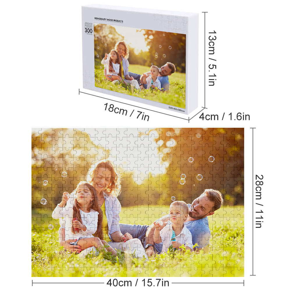 Custom Cardboard Jigsaw Puzzle - 5 Size Without Frame