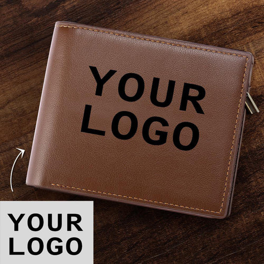 Photo Engraved Wallet Company Logo Gift for Employee