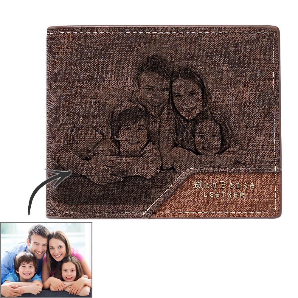 Custom Photo Wallet Bronzing Simplicity Men's Gifts