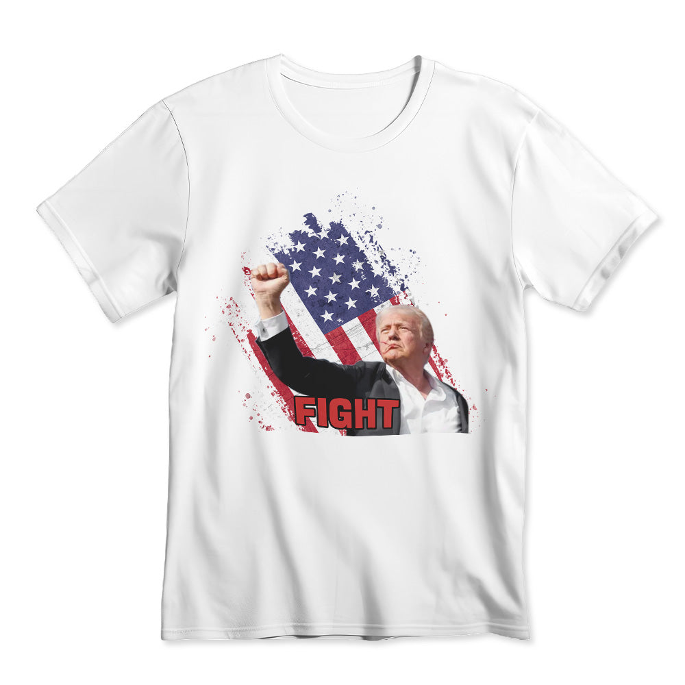 Fight! Donald Trump T-Shirt Make America Great Again Trump Shot Fight T-Shirt